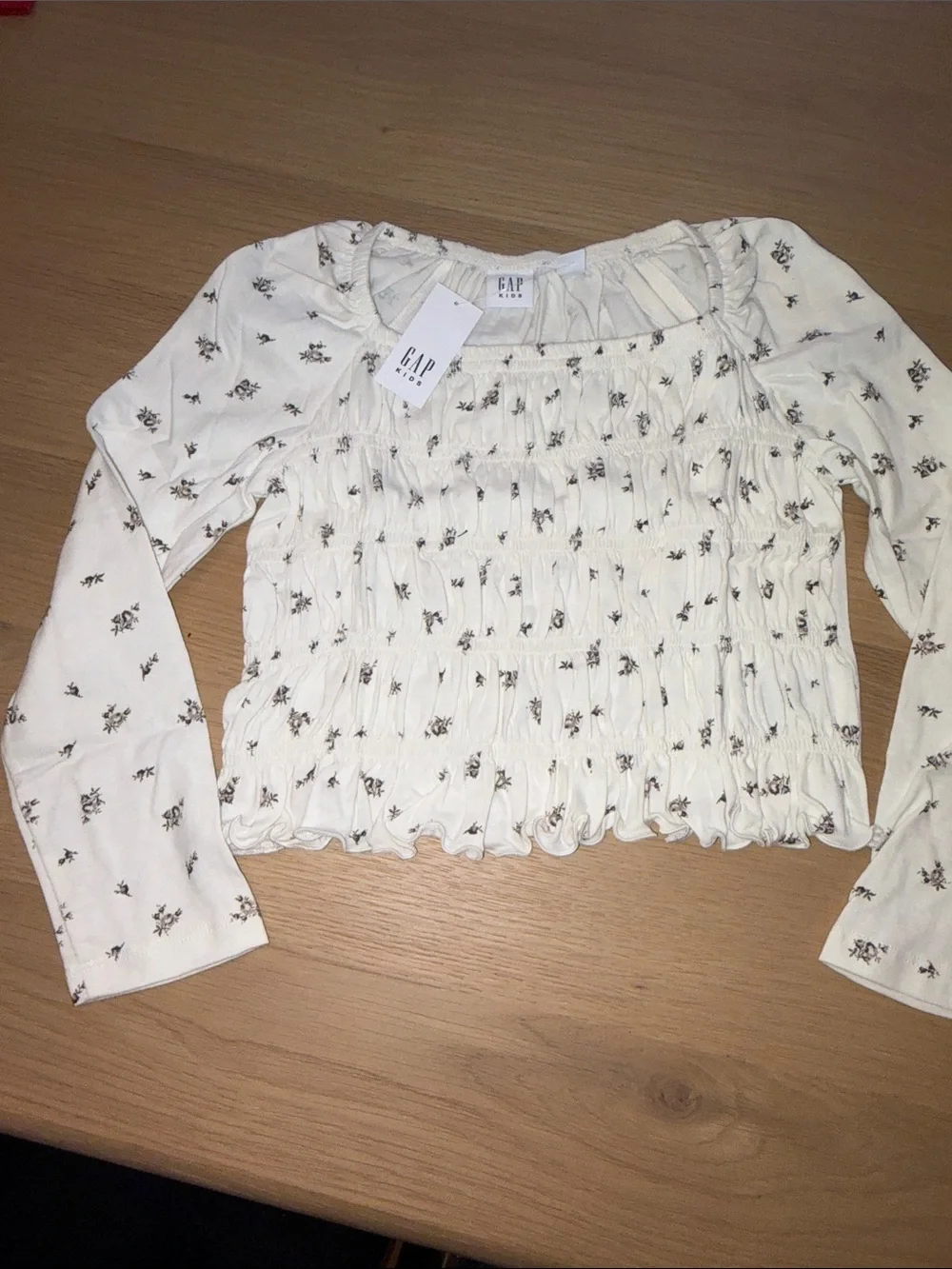 Set of Three NWT Gap Girls Smocked Long Tops and Graphic T-Shirt